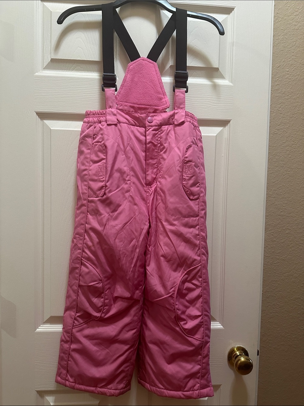 Arizona Girls LG/6x Pink Insulated Snow Bib Overalls
